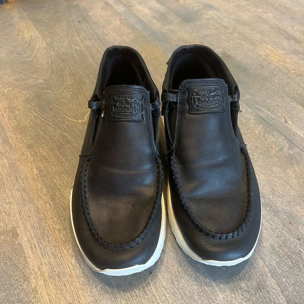 Nike Black and White Loafers